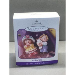 Hallmark Keepsake ornament miniature children set of 2 ornament vintage in origi
